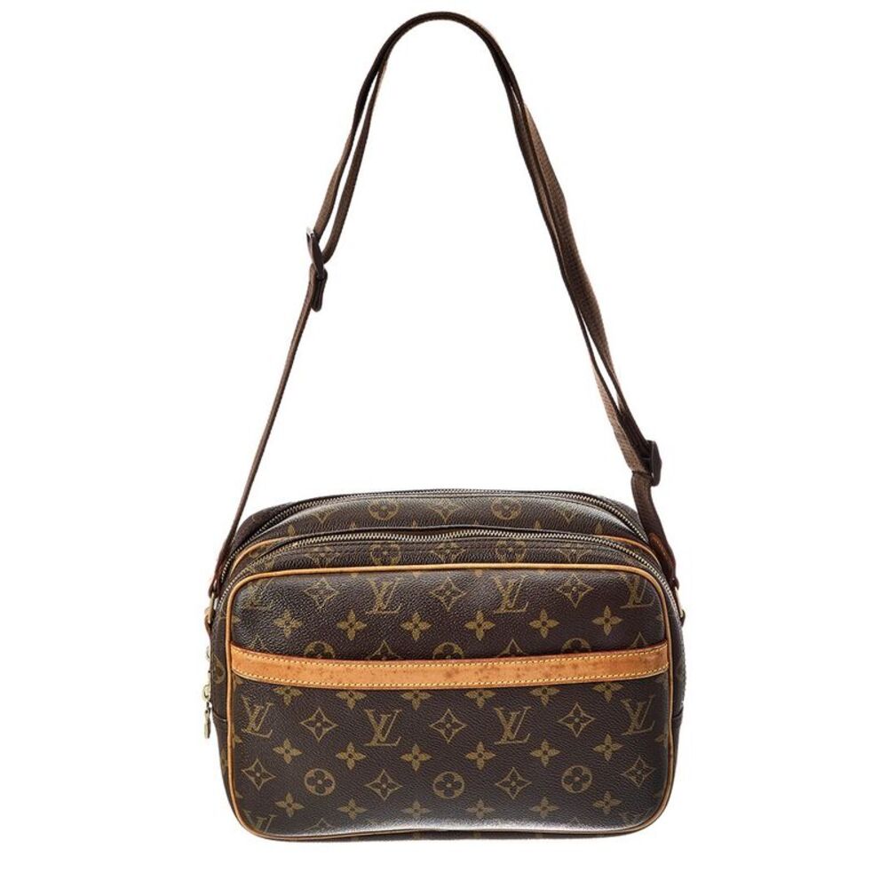Louis Vuitton Brown Monogram Coated Canvas Reporter Pm (Authentic Pre-Loved)